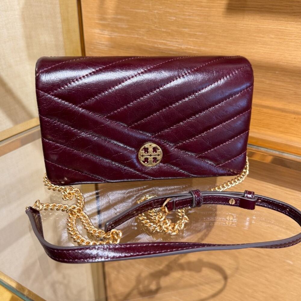 NEW‼️Tory Burch Willa Chevron Glazed Wallet Crossbody 188154 $470